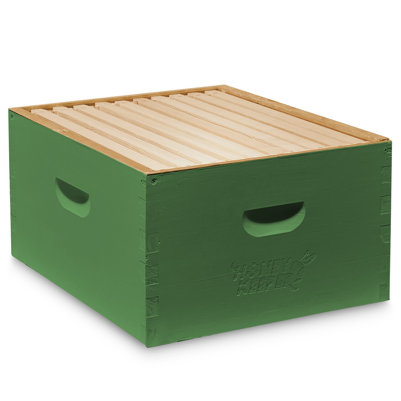 Honey Keeper Complete Deep Hive Body Kit, Painted and Assembled Beehive with 10-Frames